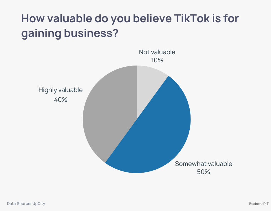 How valuable do you believe TikTok is for gaining business?